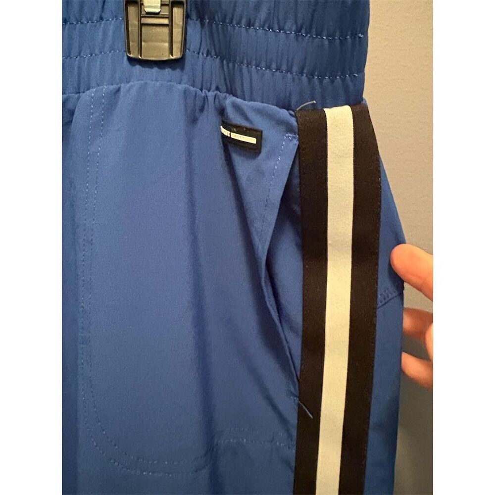 DKNY Sport Women's Blue Sweatpants Size L Elastic Waist Gathered Ankles - Picture 3 of 12